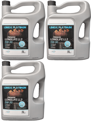LIMOX Platinum Longlife LL3 5W-30 Motoröl 3x 5 = 15 Liter