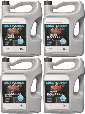 LIMOX Platinum Longlife LL3 5W-30 Motoröl 4x 5 = 20 Liter