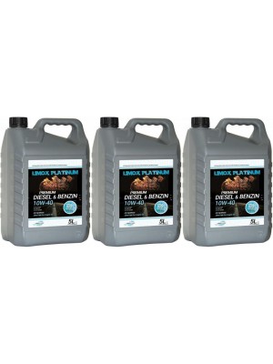 LIMOX Platinum Diesel & Benzin 10W-40 Motoröl 3x 5 = 15 Liter