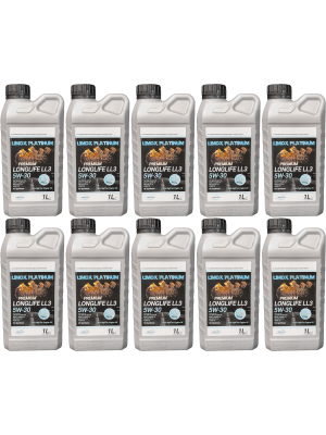 LIMOX Platinum Longlife LL3 5W-30 Motoröliter 10x 1l = 10 Liter