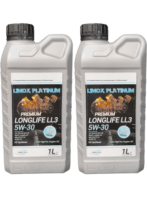 LIMOX Platinum Longlife LL3 5W-30 Motoröliter 2x 1l = 2 Liter