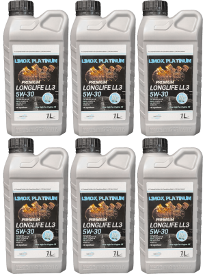 LIMOX Platinum Longlife LL3 5W-30 Motoröliter 6x 1l = 6 Liter