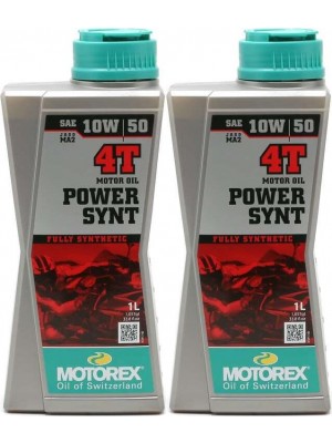 MOTOREX 4T Power Synt SAE 10W-50 Motorrad Motoröl 2x 1l = 2 Liter