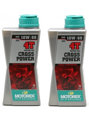 MOTOREX 4T Cross Power SAE 10W-60 Motorrad Motoröl 2x 1l = 2 Liter