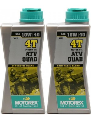 MOTOREX 4T ATV QUAD SAE 10W-40 Motorrad Motoröl 2x 1l = 2 Liter