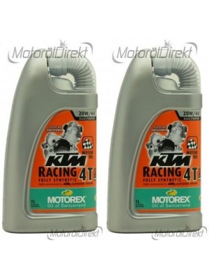 MOTOREX 4T KTM Racing SAE 20W-60 Motorrad Motoröl 2x 1l = 2 Liter