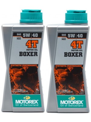 MOTOREX 4T Boxer SAE 5W-40 Motorrad Motoröl 2x 1l = 2 Liter