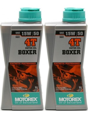 MOTOREX 4T Boxer SAE 15W-50 Motorrad Motoröl 2x 1l = 2 Liter