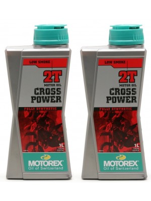 MOTOREX Cross Power 2T vollsynthetisches Motorrad Motoröl 2x 1l = 2 Liter