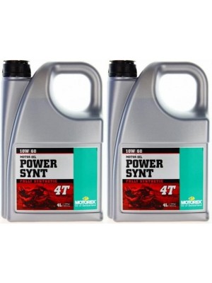 MOTOREX 4T Power Synt SAE 10W-60 Motorrad Motoröl 2x 4l = 8 Liter