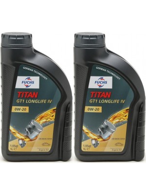 FUCHS TITAN GT1 LONGLIFE IV SAE 0W-20 Motoröl 2x 1l = 2 Liter