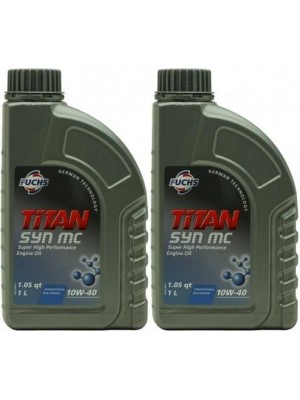 FUCHS TITAN SYN MC SAE 10W-40 Diesel & Benziner Motoröliter 2x 1l = 2 Liter