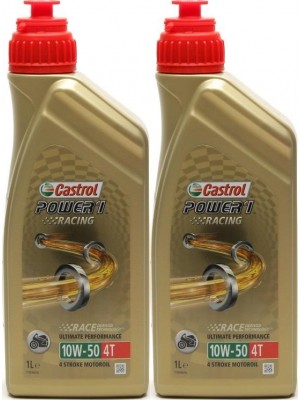 Castrol Power 1 Racing 4T 10W-50 Motorrad Motoröl 2x 1l = 2 Liter