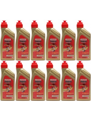 Castrol Power 1 Scooter 2T teilsynthetisches Motorrad Motoröl 12x 1l = 12 Liter