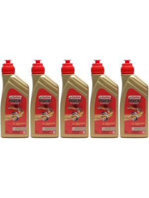 Castrol Power 1 Scooter 2T teilsynthetisches Motorrad Motoröl 5x 1l = 5 Liter