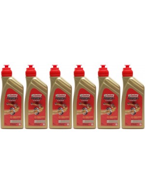 Castrol Power 1 Scooter 2T teilsynthetisches Motorrad Motoröl 6x 1l = 6 Liter