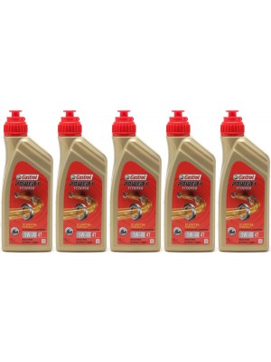 Castrol Power 1 Scooter 4T Motorrad Motoröl 5W-40 5x 1l = 5 Liter