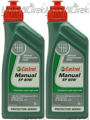 Castrol Manual EP 80W Schaltgetriebeöl 2x 1l = 2 Liter