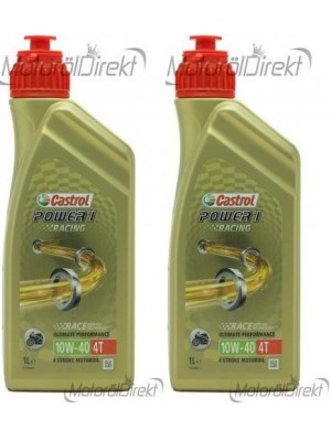 Castrol Power 1 Racing 4T 10W-40 Motorrad Motoröl 2x 1l = 2 Liter