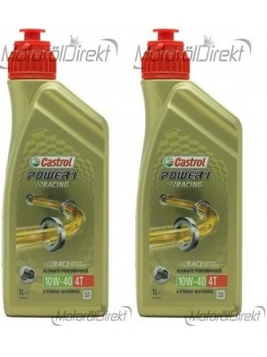 Castrol Power 1 Racing 4T 10W-40 Motorrad Motoröl 2x 1l = 2 Liter