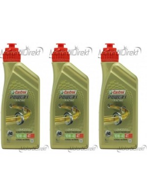 Castrol Power 1 Racing 4T 10W-40 Motorrad Motoröl 3x 1l = 3 Liter