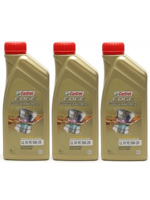 Castrol Edge Professional Fluid Titanium LL IV FE 0W-20 Motoröl 3x 1l = 3 Liter