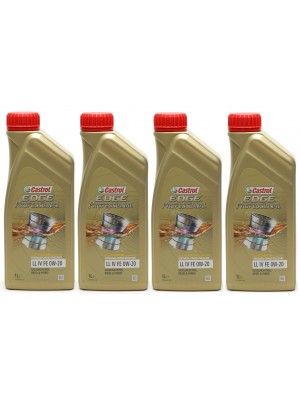 Castrol Edge Professional Fluid Titanium LL IV FE 0W-20 Motoröl 4x 1l = 4 Liter