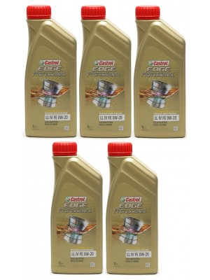 Castrol Edge Professional Fluid Titanium LL IV FE 0W-20 Motoröl 5x 1l = 5 Liter