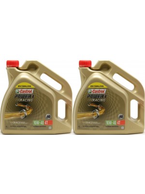 Castrol Power 1 Racing 4T 10W-40 Motorrad Motoröl 2x 4l = 8 Liter