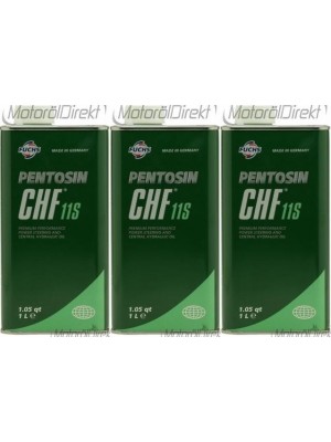 Pentosin CHF 11S Hochleistungs-Hydraulikfluid1l 3x 1l = 3 Liter