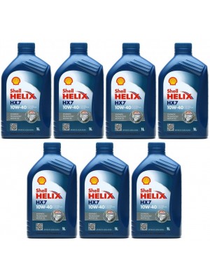 Shell Helix HX7 10W-40 Diesel & Benziner Motoröliter 7x 1l = 7 Liter