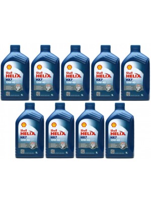 Shell Helix HX7 10W-40 Diesel & Benziner Motoröliter 9x 1l = 9 Liter