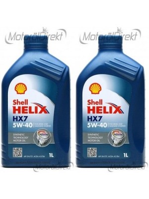 Shell Helix HX7 5W-40 Motoröl 2x 1l = 2 Liter