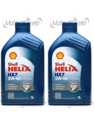 Shell Helix HX7 5W-40 Motoröl 2x 1l = 2 Liter