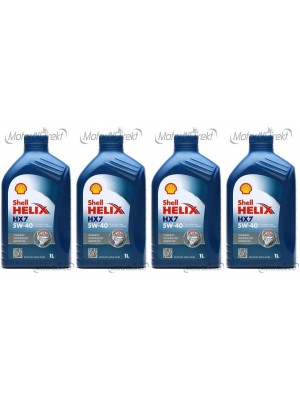 Shell Helix HX7 5W-40 Motoröl 4x 1l = 4 Liter