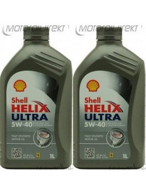 Shell Helix Ultra 5W-40 Motoröl 2x 1l = 2 Liter