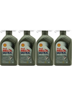 Shell Helix Ultra 5W-40 Motoröl 4x 1l = 4 Liter