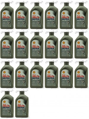 Shell Helix Ultra 5W-30 Motoröl 20x 1l = 20 Liter