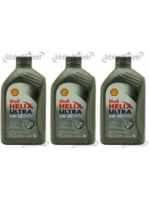 Shell Helix Ultra 5W-30 Motoröl 3x 1l = 3 Liter