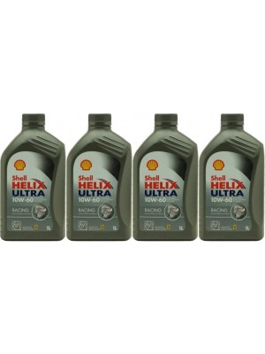 Shell Helix Ultra Racing 10W-60 Motoröl 4x 1l = 4 Liter