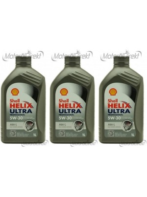 Shell Helix Ultra Professional AM-L 5W-30 Motoröl 3x 1l = 3 Liter