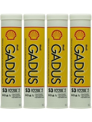 Shell Gadus S3 V220C 2 Mehrzweckfett Fett Kartusche 4x 400 Gramm