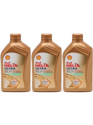 Shell Helix Ultra ECT C2/C3 0W-30 Motoröl 3x 1l = 3 Liter