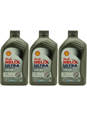 Shell Helix Ultra Professional AG 5W-30 Motoröl 3x 1l = 3 Liter