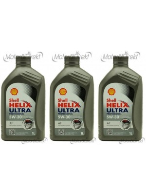 Shell Helix Ultra Professional AF 5W-30 Motoröl 3x 1l = 3 Liter