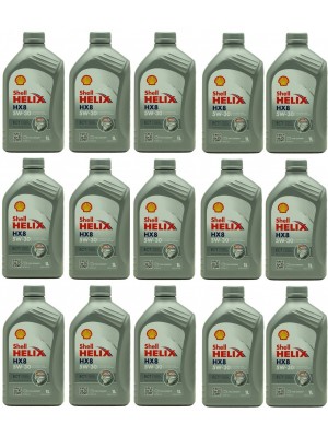 Shell Helix HX8 ECT 5W-30 Motoröl 15x 1l = 15 Liter