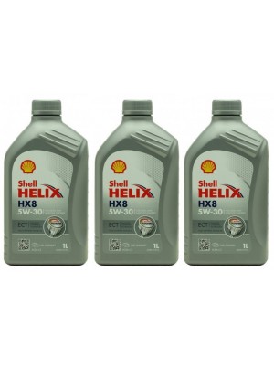 Shell Helix HX8 ECT 5W-30 Motoröl 3x 1l = 3 Liter