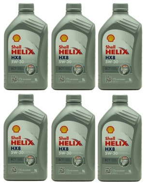 Shell Helix HX8 ECT 5W-30 Motoröl 6x 1l = 6 Liter