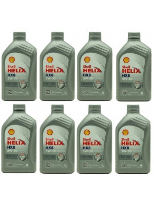 Shell Helix HX8 ECT 5W-30 Motoröl 8x 1l = 8 Liter