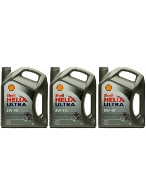 Shell Helix Ultra 5W-40 Motoröl 3x 4l = 12 Liter